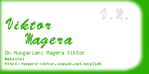 viktor magera business card